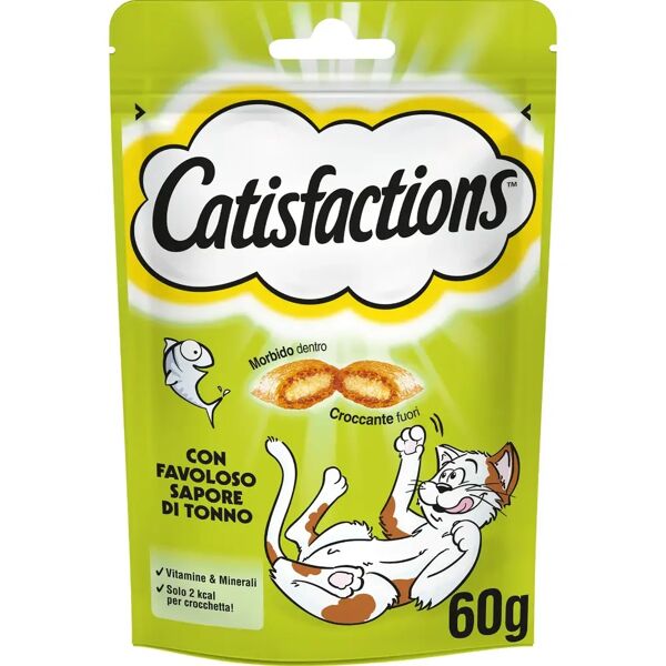 catisfactions snack per gatto con tonno 60g