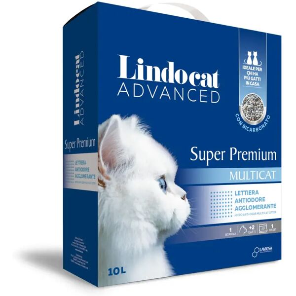 lindocat advanced lettiera agglomerante super premium multicat 10l