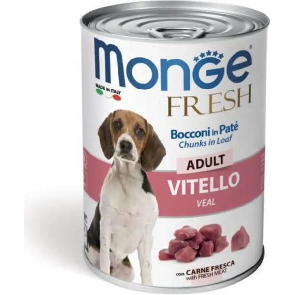 monge fresh dog lattina 400g vitello