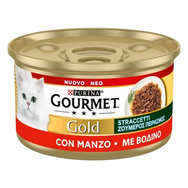 gourmet gold stracetti cat lattina multipack 24x85g manzo