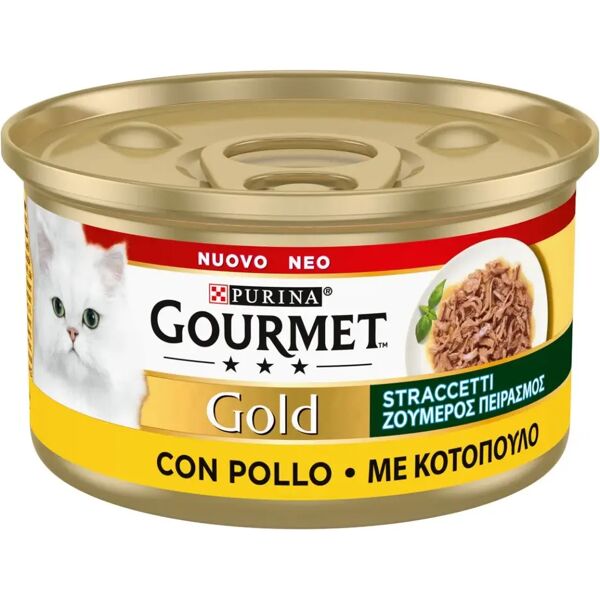 gourmet gold stracetti cat lattina multipack 24x85g pollo