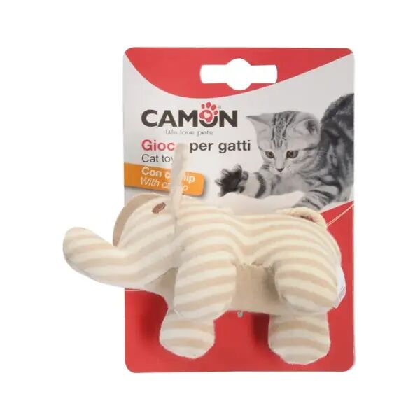 camon gioco per gatti animali assortiti con catnip elefante giraffa leone 1 pz