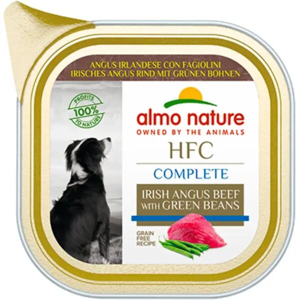 almo nature hfc complete dog vaschetta multipack 17x85g manzo irish angus con fagiolini