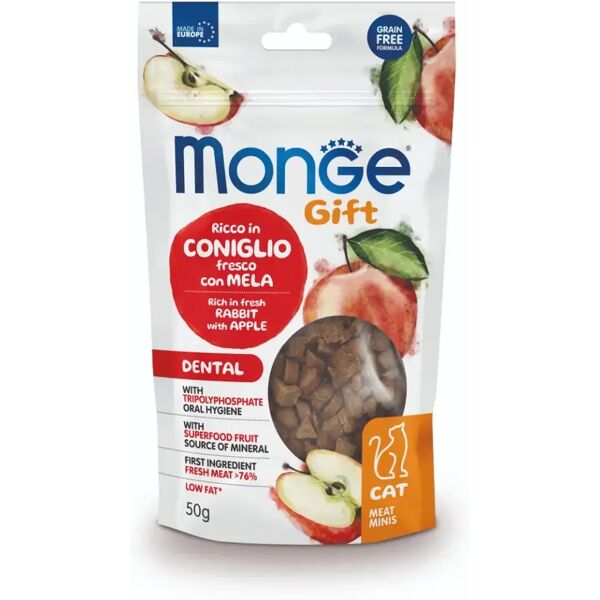 monge gift dental ricco in coniglio con mela 50gr