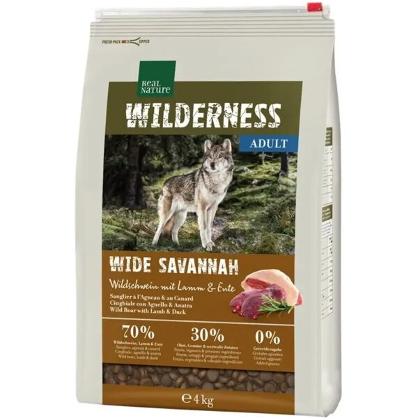 real nature wilderness cane adult wide savannah 4kg