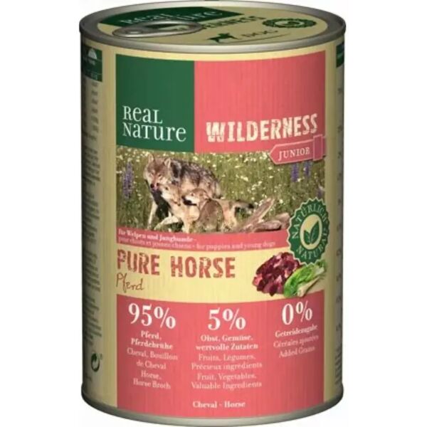 real nature wilderness puppy lattina 400g cavallo