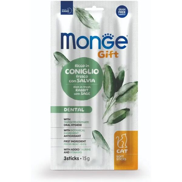 monge gift dental con coniglio fresco e salvia 3pz