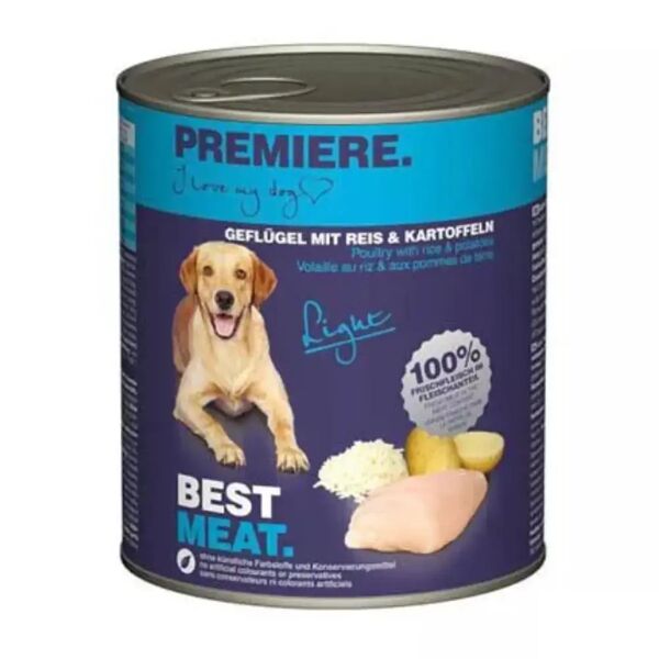 premiere best meat light dog lattina 800g pollo con riso