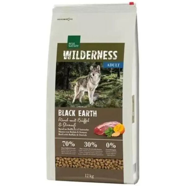 real nature dog wilderness black earth adult manzo 12kg