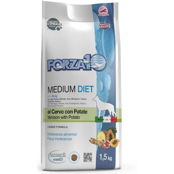 forza10 medium diet cervo e patate 1.5kg