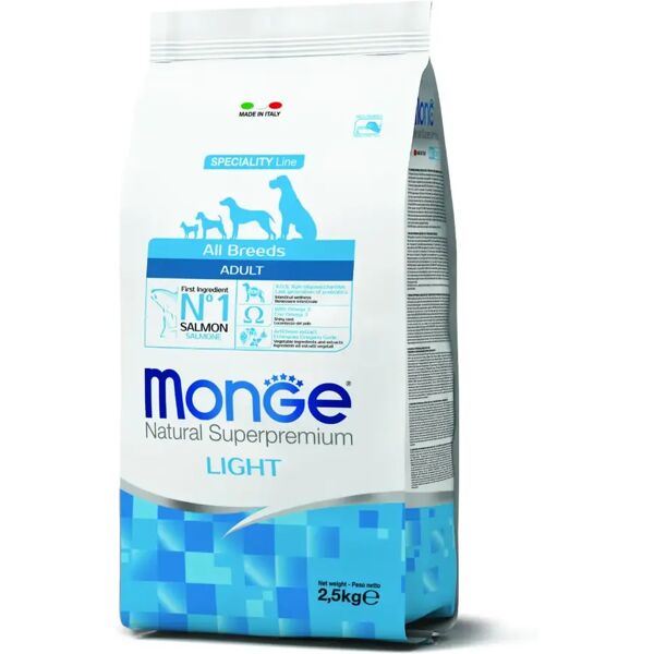 monge natural superpremium all breeds adult light 2.5kg