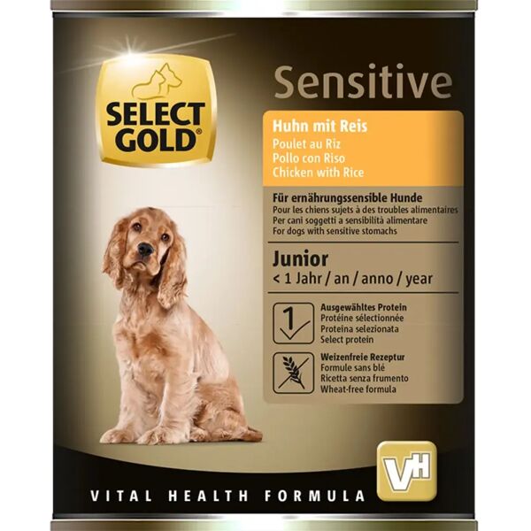 select gold sensitive puppy lattina 400g pollo con riso