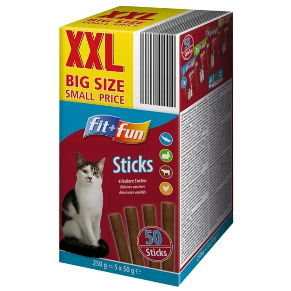 fit and fun sticks xxl 5x50g manzo/pollo/tonno/coniglio