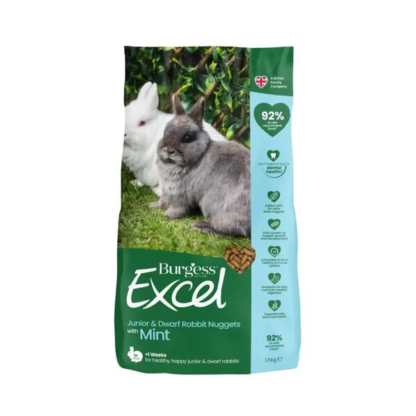 burgess excel junior & dwarf rabbit 1.5kg