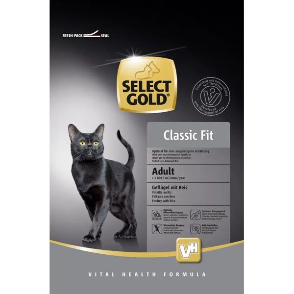 select gold classic fit adult pollame con riso 400g