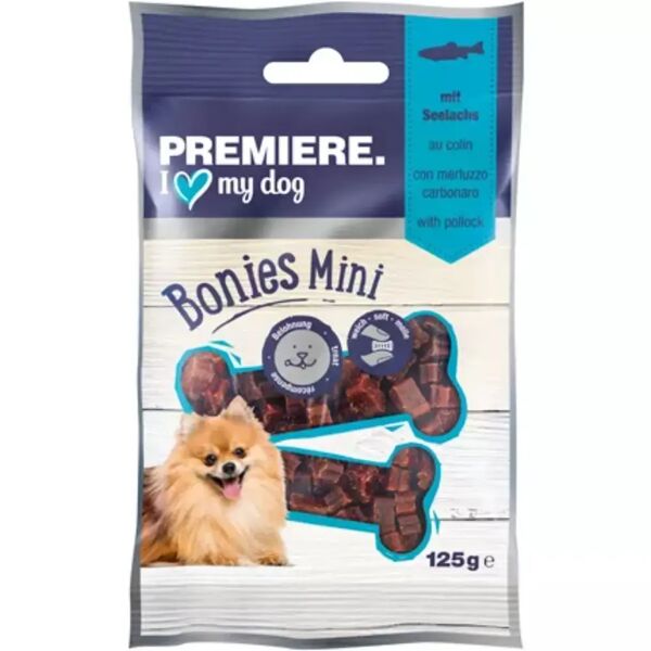premiere bonies snack dog mini adult 125g merluzzo