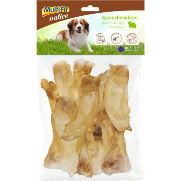 multifit native snack dog orecchie coniglio 100g