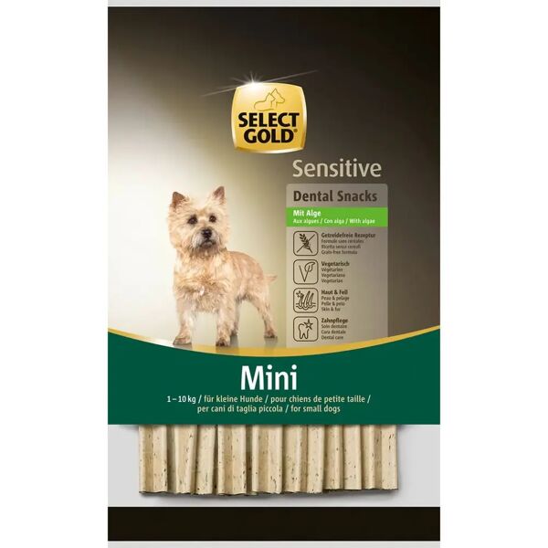 select gold sensitive dental alga snack dog mini 14gx7