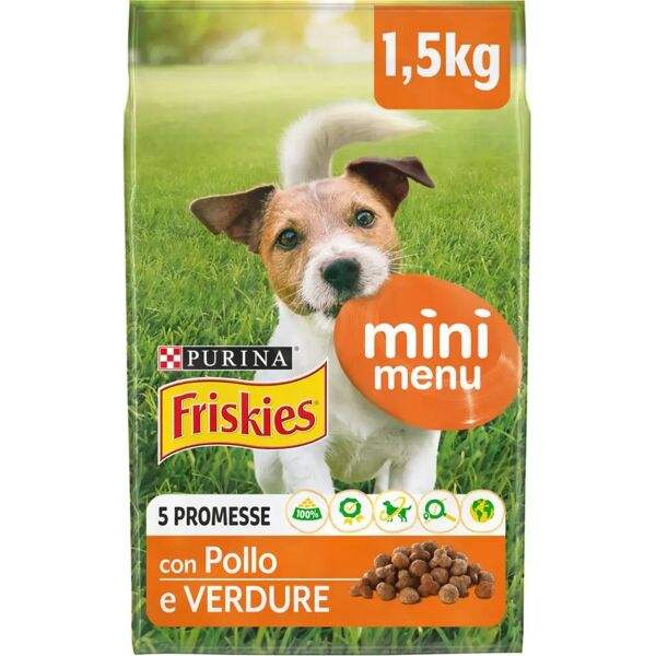 friskies dog mini menu con pollo e tacchino 1.5kg