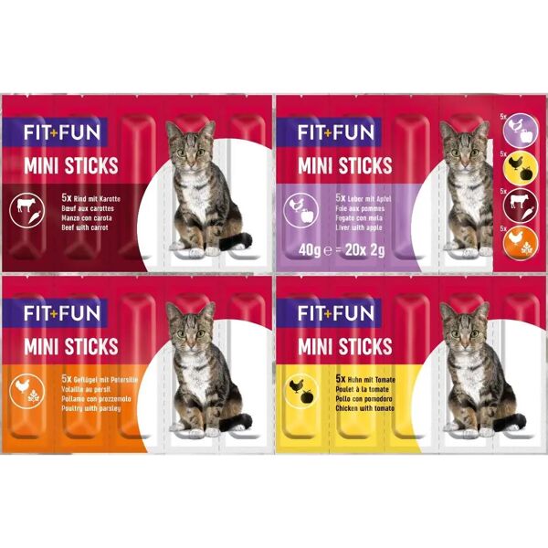 fit and fun mini sticks gatto mix 20x2g 20gx2