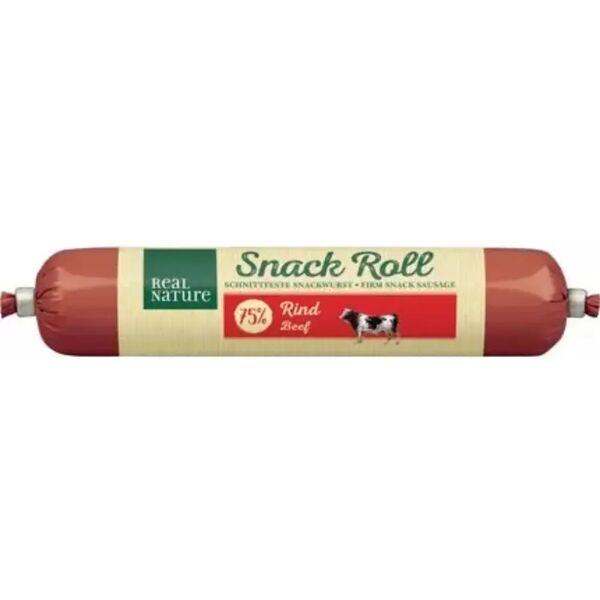 real nature wilderness snack dog roll 80g manzo