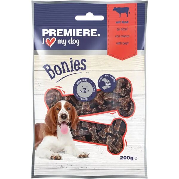 premiere bonies snack dog adult 200g manzo