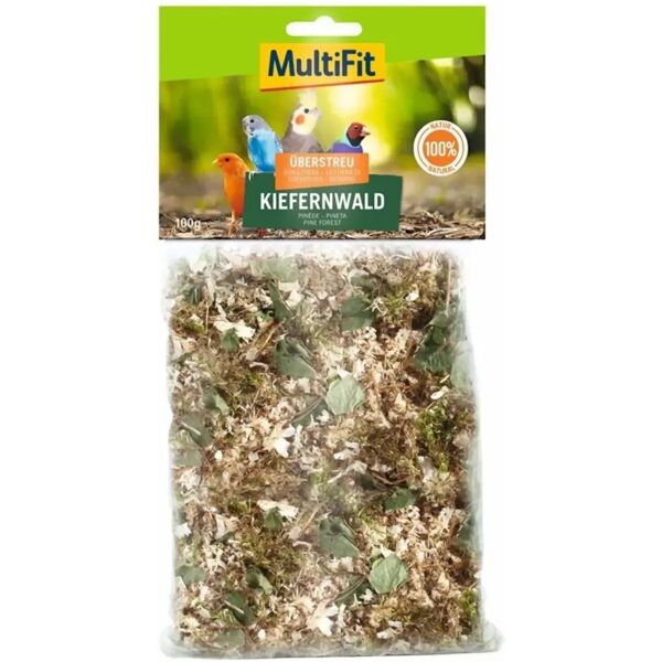 multifit lettiera per uccelli foresta pineta 100g