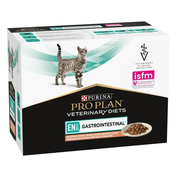 purina pro plan veterinary diets en gastrointestinal gatto multipack al salmone 10x85g