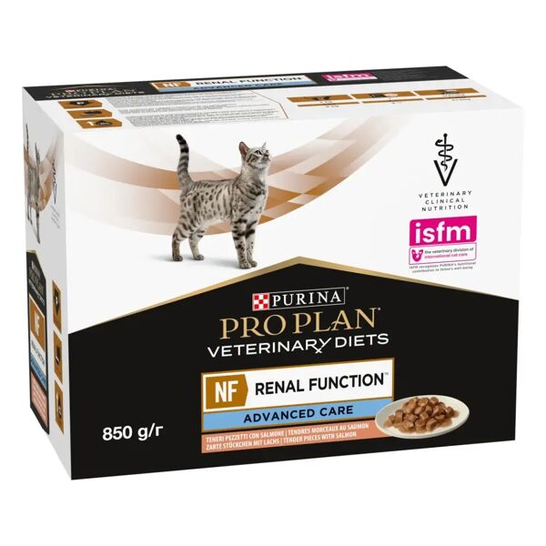 purina pro plan veterinary diets nf renal function advanced care gatto multipack al salmone 10x85g
