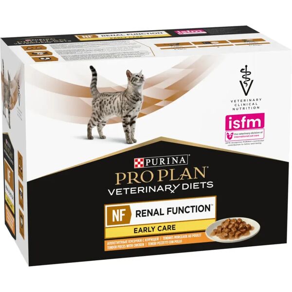 purina pro plan veterinary diets nf renal function early care gatto multipack al pollo 10x85g