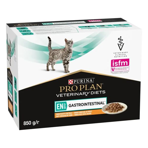 purina pro plan veterinary diets en gastrointestinal gatto multipack al pollo 10x85g