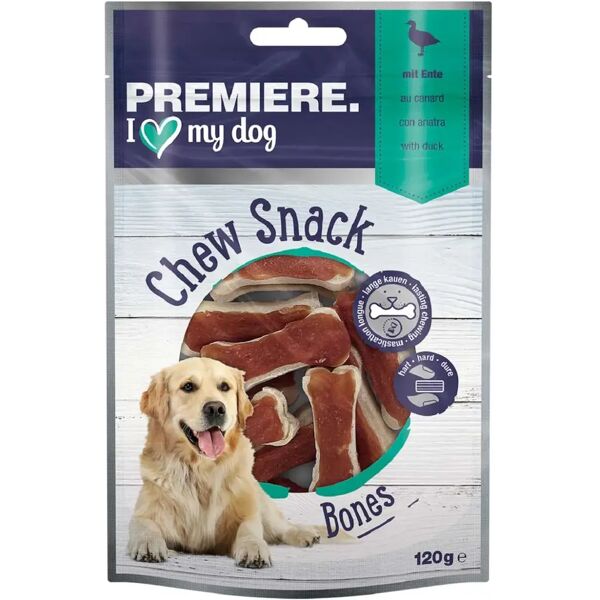 premiere snack dog osso 12pz anatra