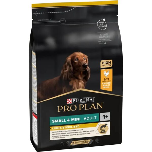 purina pro plan light sterilised small e mini adult 3kg