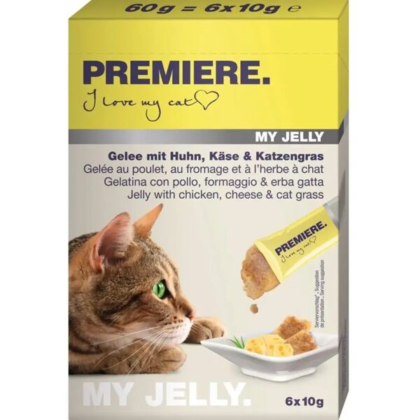 premiere snack cat my jelly 10gx6 pollo/formaggio