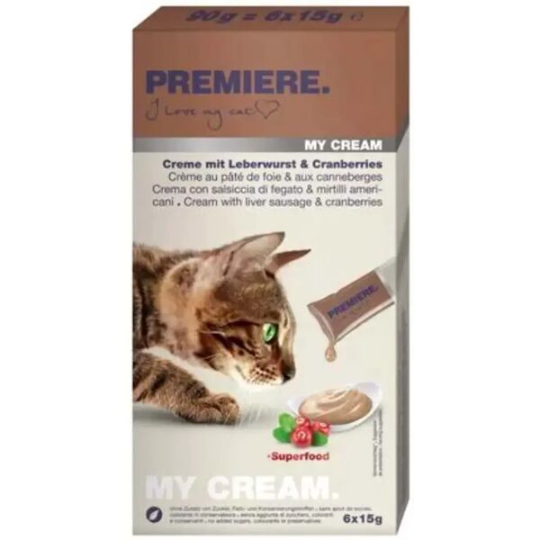 premiere snack cat my cream 15gx6 fegato/mirtilli