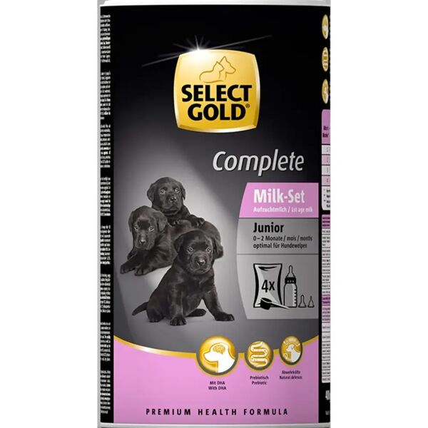 select gold set da latte completo per cani junior 400g