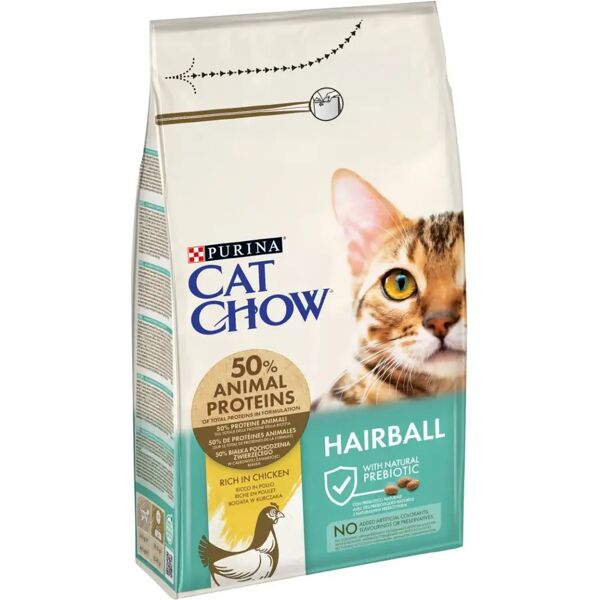 cat chow purina  adult hairball pollo 1.5kg