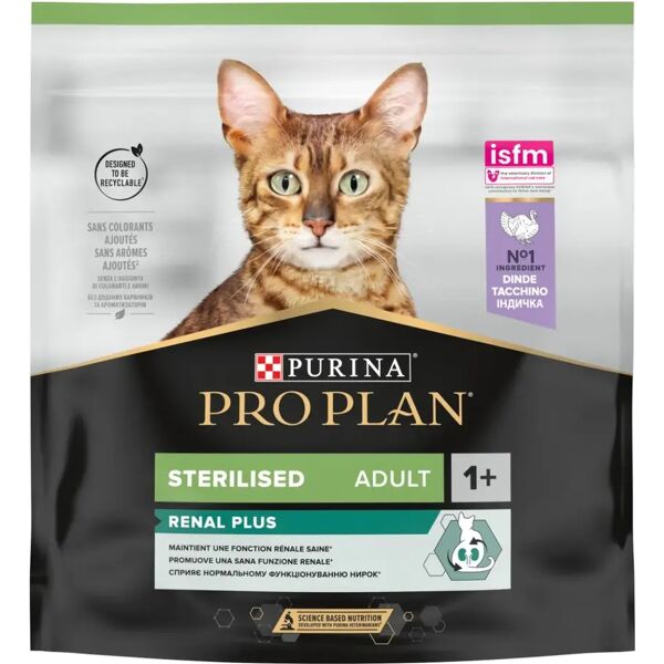 purina pro plan renal plus sterilised adult 1+ con tacchino 400g