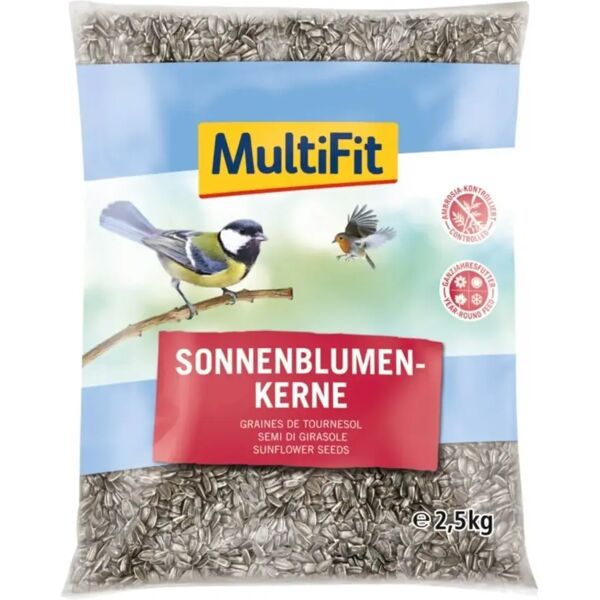 multifit alimento per uccelli semi di girasole 2.5kg