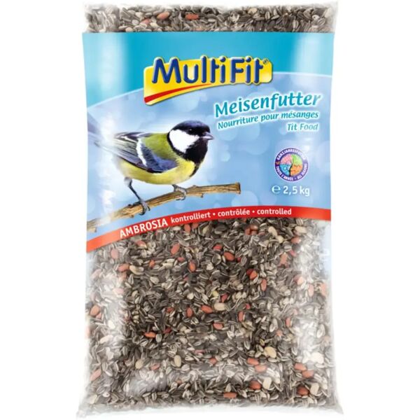 multifit alimento semi di girasole per cinciallegre 2.5kg