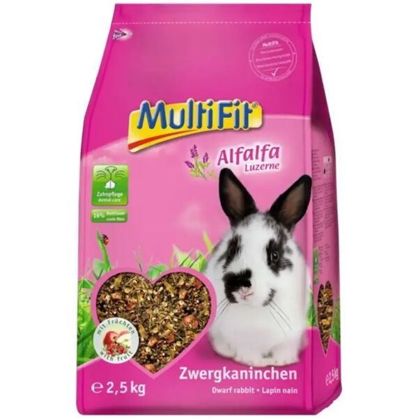 multifit mangime per coniglio nano alfa alfa 2.5kg