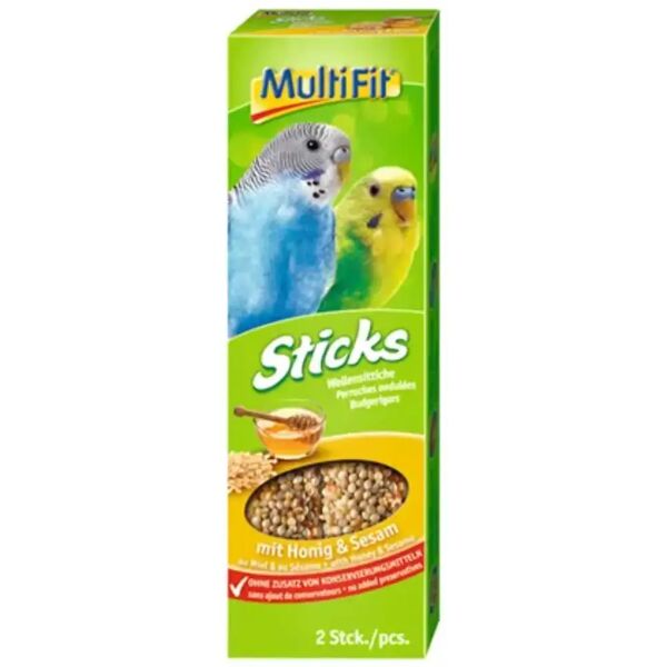 multifit sticks per pappagalli 2x30g miele