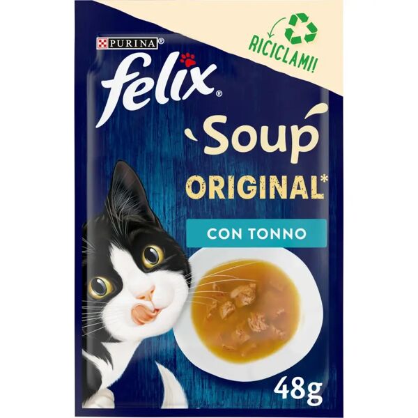 felix soup original cat busta multipack 30x48g tonno