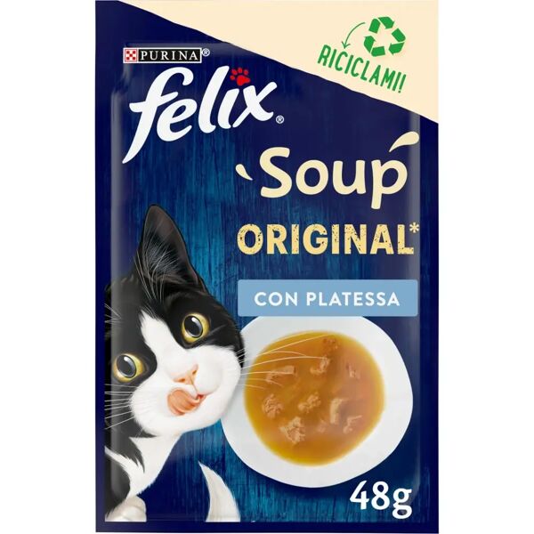 felix soup original cat busta multipack 30x48g platessa