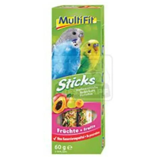 multifit sticks per pappagalli alla frutta 2x30g