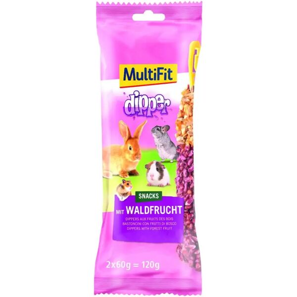 multifit snack per roditori dippers ai frutti di bosco 2pz