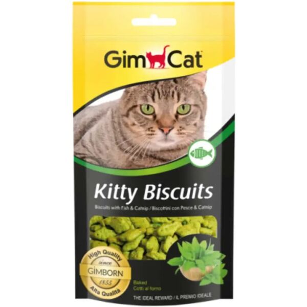 gimcat biscotti kitty pesce e catnip 40g 40g