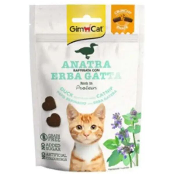 gimcat snack cat crunchy anatra catnip 50g