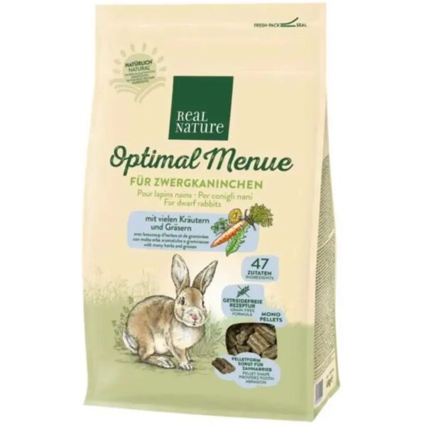 real nature mix per coniglio nano adult 4kg