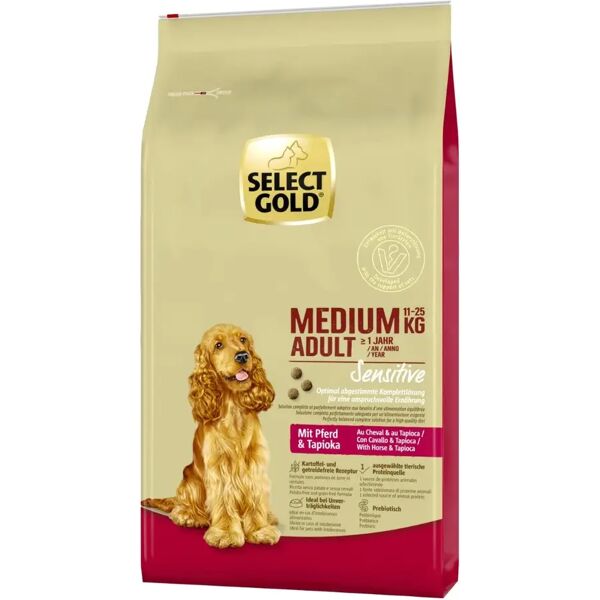 select gold sensitive medium adult con  cavallo e tapioca 12kg